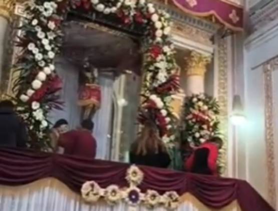 Domingo de Resurrección reúne a decenas de familias en torno al Cristo del Verde