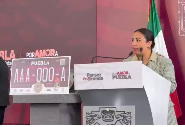 Puebla lanzará 40 mil placas conmemorativas por el Mundial 2026; costarán 1,275 pesos