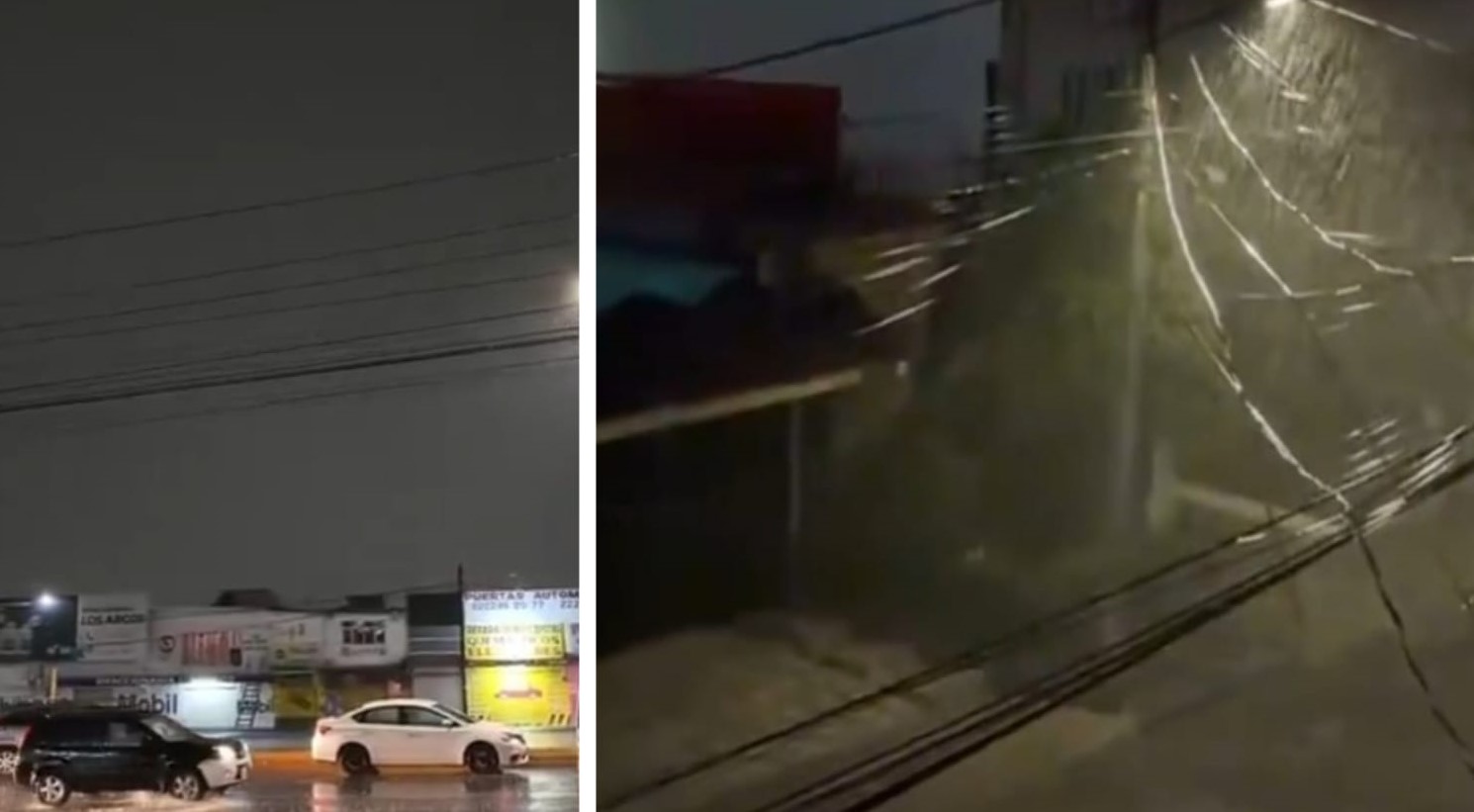 Esta noche se registró lluvia intensa en Puebla 