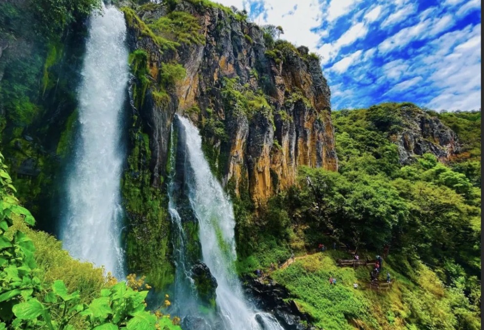 El Salto de Quetzalapan, una de las cascadas más grandes de Puebla