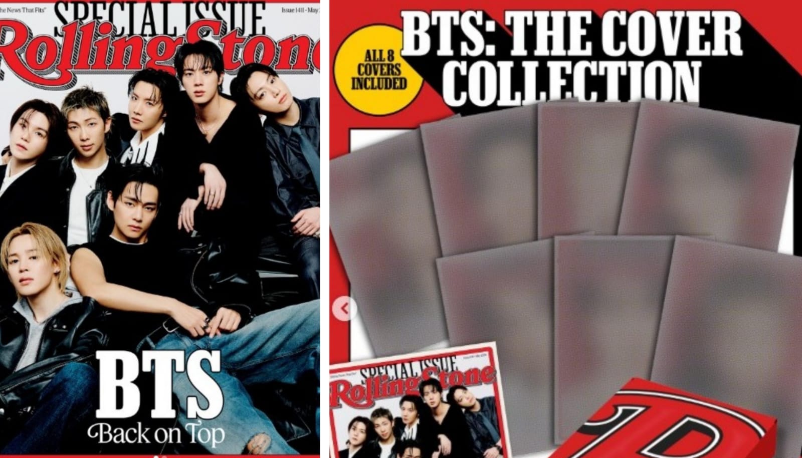 Rolling Stone lanza edición especial con 8 portadas de BTS 