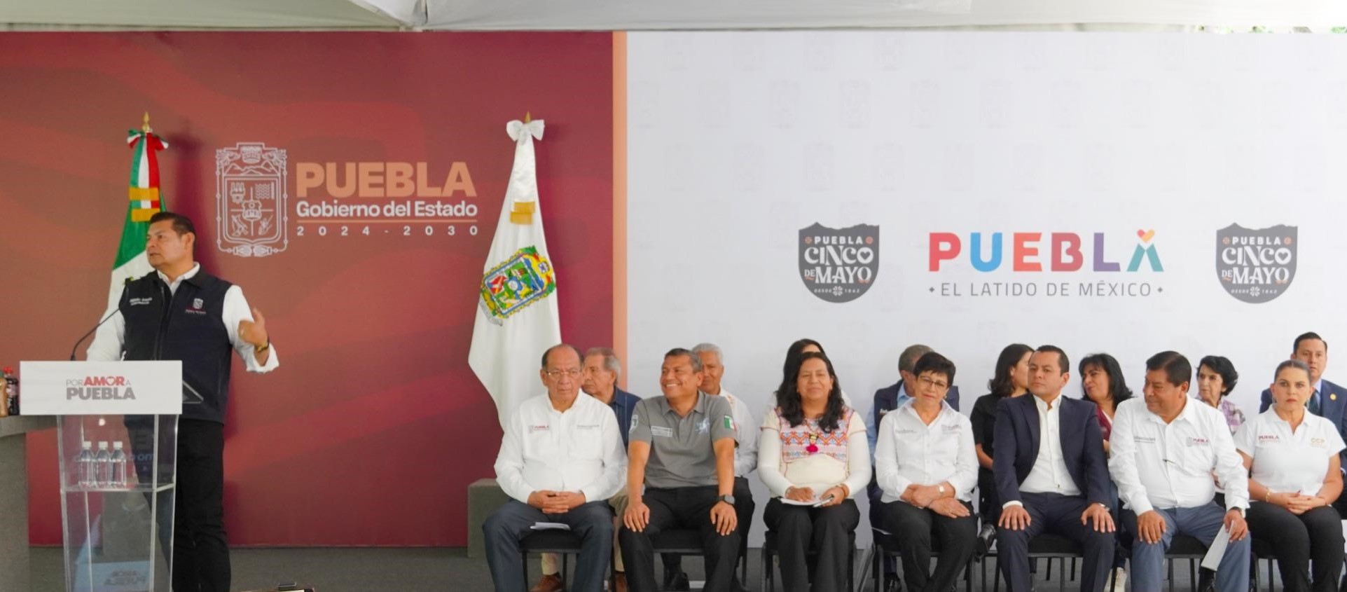 Desde Texmelucan, Armenta anuncia incrementos para el campo y obra comunitaria