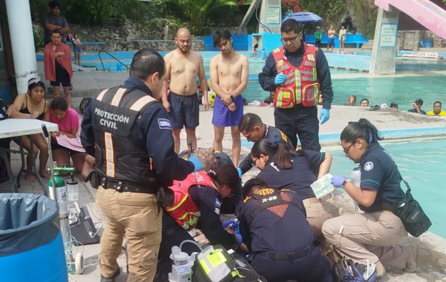 Se ahoga menor de edad en alberca de balneario Agua Azul 
