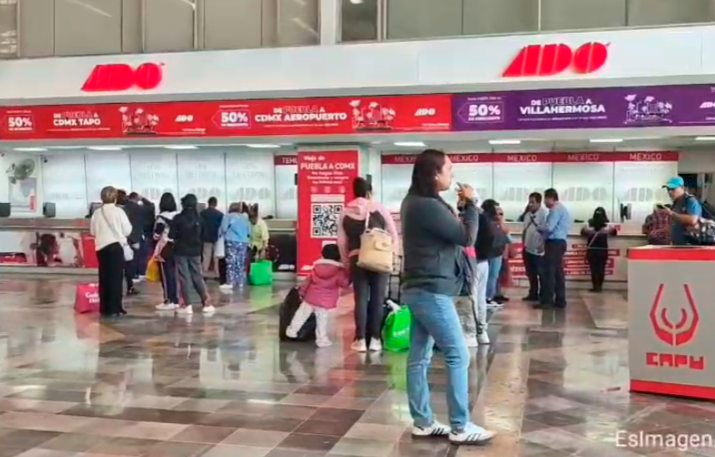 Aumenta flujo de viajeros en la CAPU por inicio de vacaciones de Semana Santa