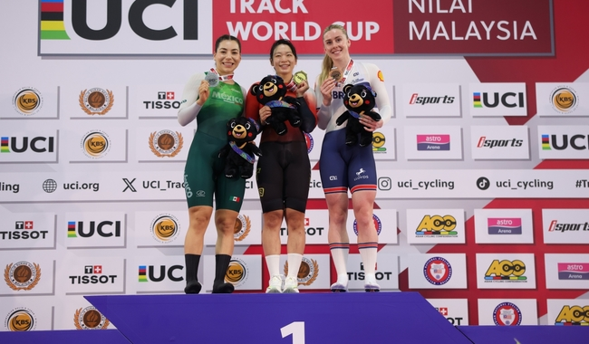 Plata para Daniela Gaxiola en la Copa del Mundo de Pista en Malasia