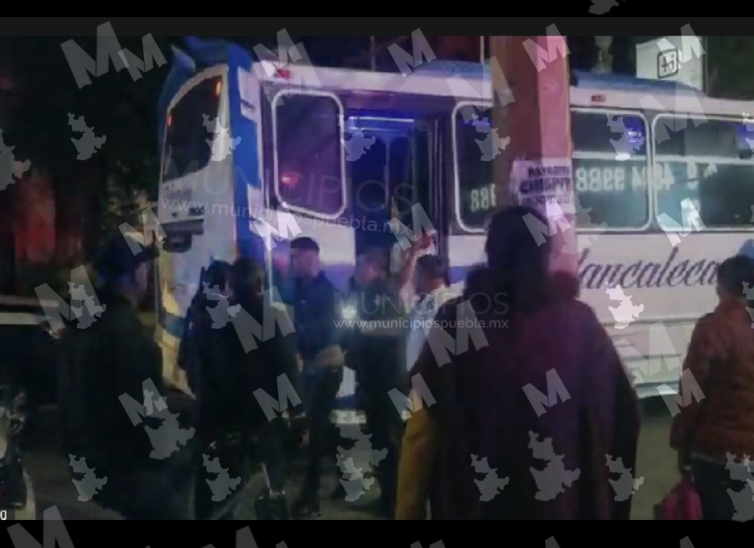 Aseguran a presunto ladrón, tras intentar asaltar a un chófer en Texmelucan
