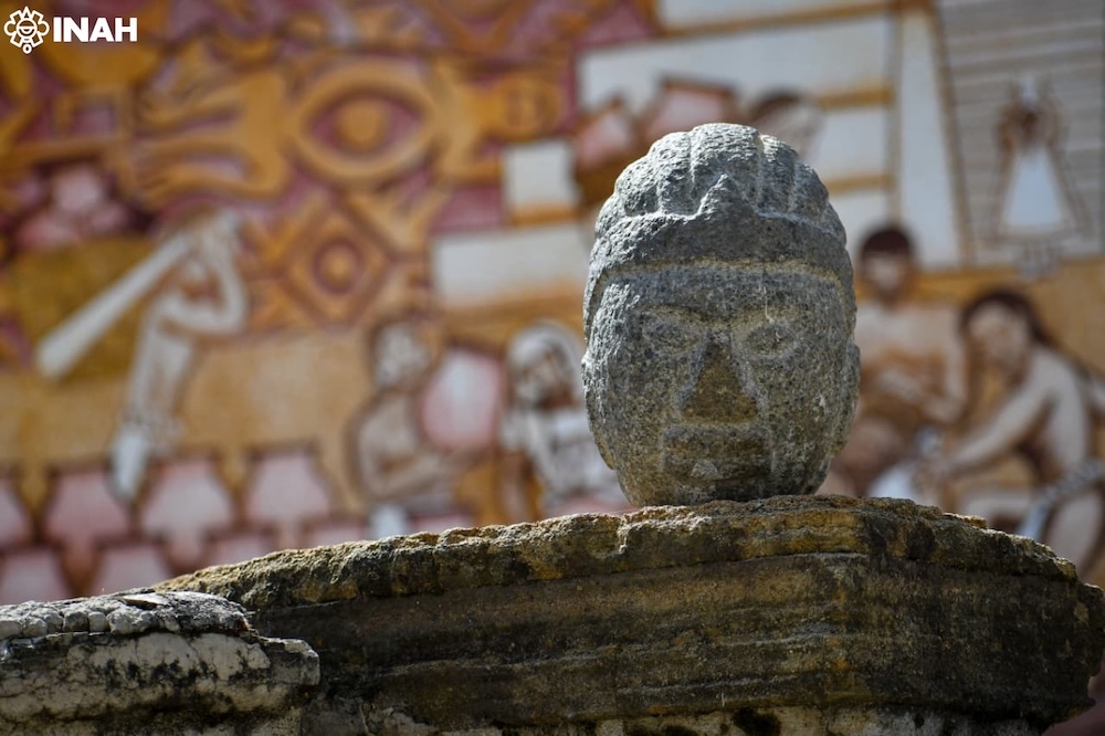 Analizan escultura atribuida al dios del maíz, recuperada en San Damián Texoloc, en Tlaxcala