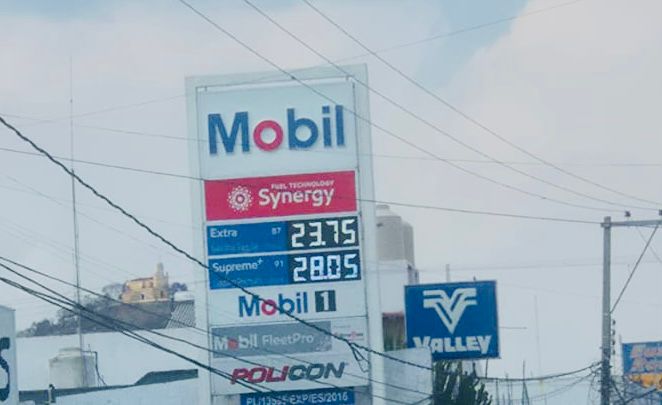 Precio en Atlixco de la gasolina ronda los 30 pesos por litro 