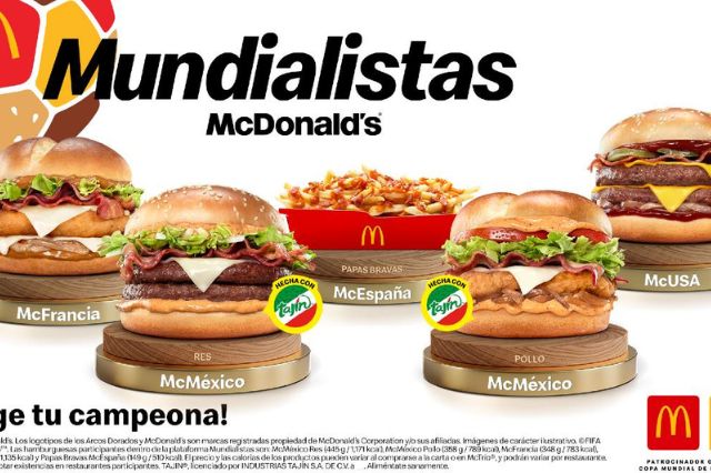 McDonald's y Tajín crean menú “McMéxico” inspirado en el Mundial