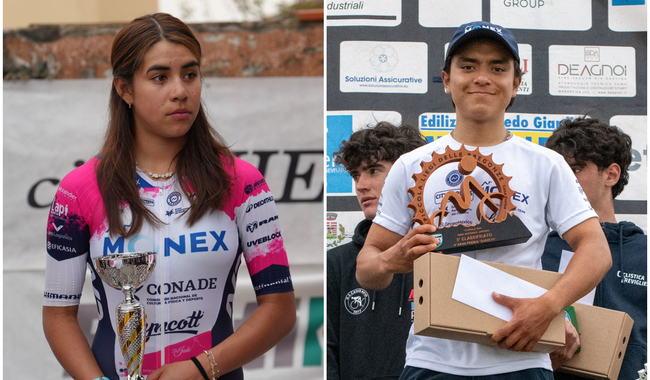 Ciclistas del A.R. Monex ganan medallas de bronce en Europa