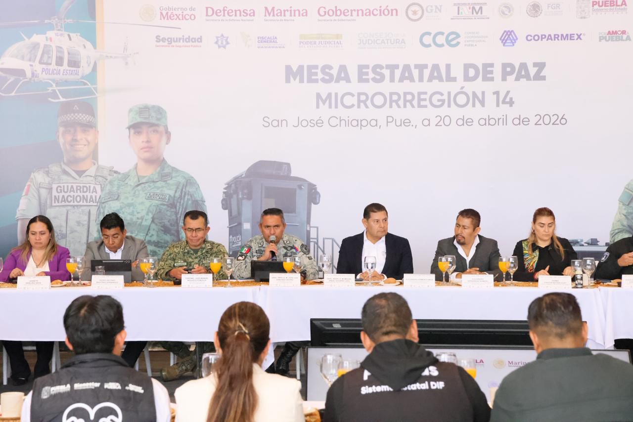 En coordinación, órdenes de gobierno y fuerzas armadas fortalecen Seguridad en Microrregión 14