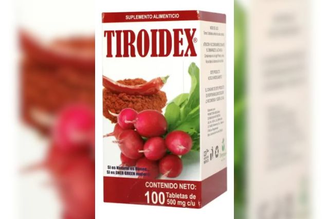 Tiroidex bajo alerta de Cofepris por prometer beneficios no comprobados