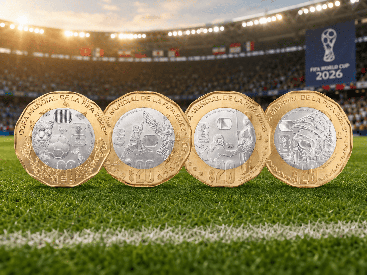 Las monedas del Mundial 2026 ya circulan en México; así puedes ...