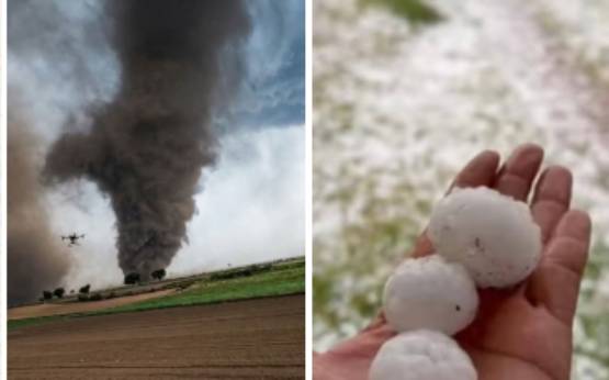 Sorprende “víboras de agua” y lluvia con granizo a pobladores de Cuyoaco 