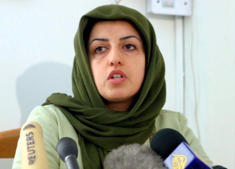 Hospitalizan de urgencia a Narges Mohammadi tras crisis de salud en prisión