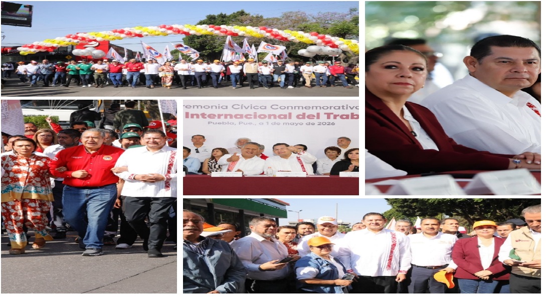 Puebla reafirma soberanía laboral en el Día del Trabajo