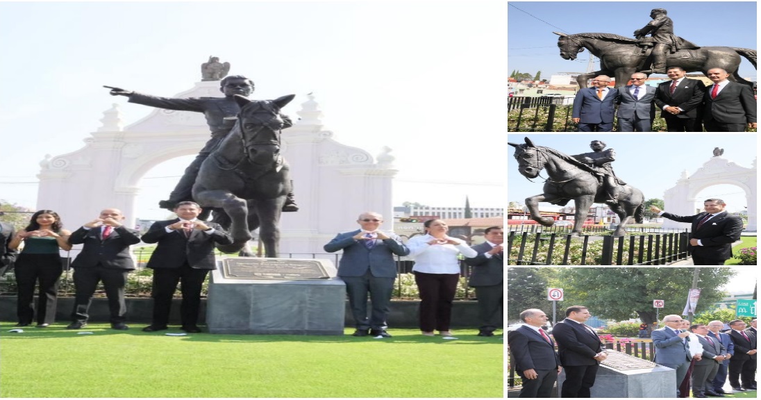 Rehabilita Gobierno del Estado el Arco de Loreto y devela escultura de Ignacio Zaragoza