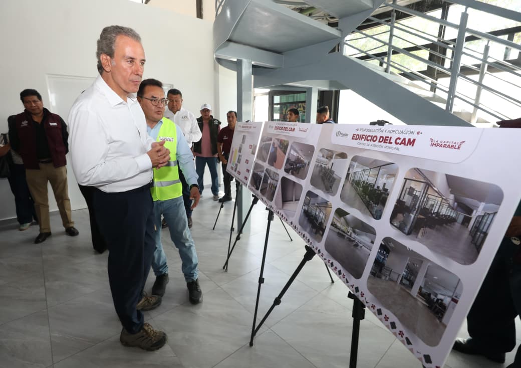 Supervisa Chedraui trabajos de remodelación en el Centro de Atención Municipal 