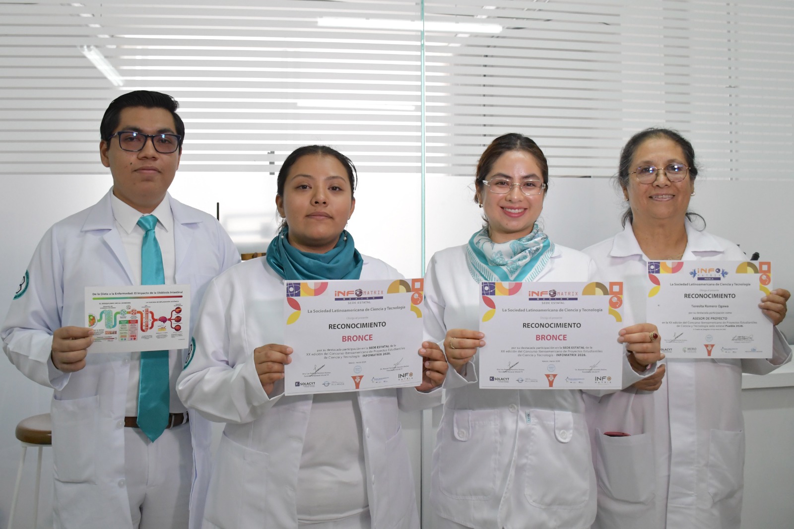 Estudiantes de la BUAP logran el bronce en Infomatrix Puebla 2026