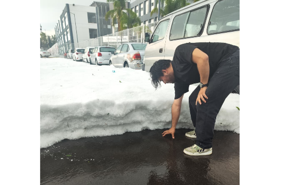 Granizo pinta de blanco espacios deportivos en Puebla | Municipios ...