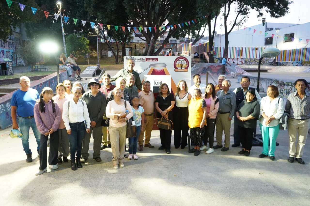 Chedraui logra cobertura total de luminarias LED en el Barrio de Xonaca