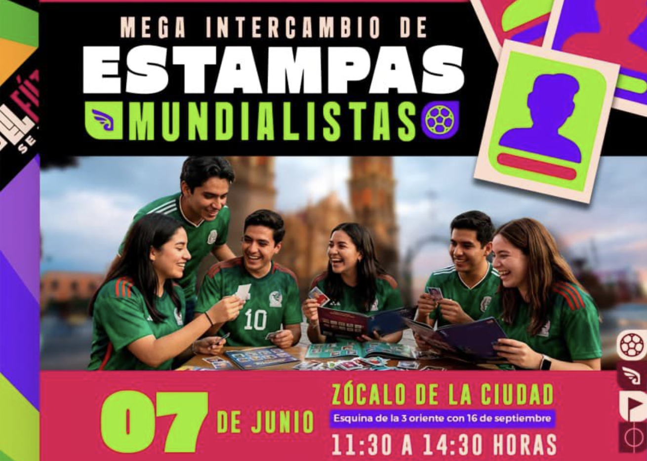 Gobierno de Pepe Chedraui alista Megaintercambio de Estampas Mundialistas en el Zócalo