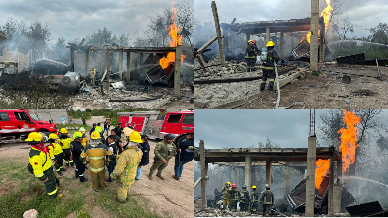 Evacuan a 2 mil personas tras explosión en bodega de gas LP en Tepeaca