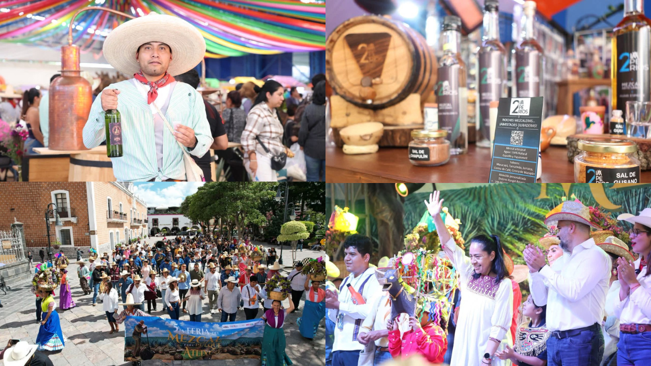 Atlixco celebra la 5.ª Feria del Mezcal y el Pulque con música y tradición