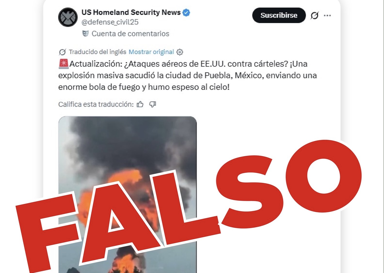 Falsa alerta de de ataque aéreo en Puebla alimenta desinformación en redes: Armenta desmiente evento 