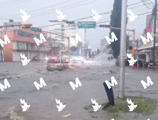 Lluvias generan encharcamientos en distintos puntos de Texmelucan