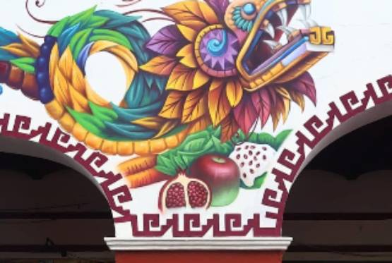 Inaugura Tonantzin Fernández murales para el Mercado Cosme del Razo