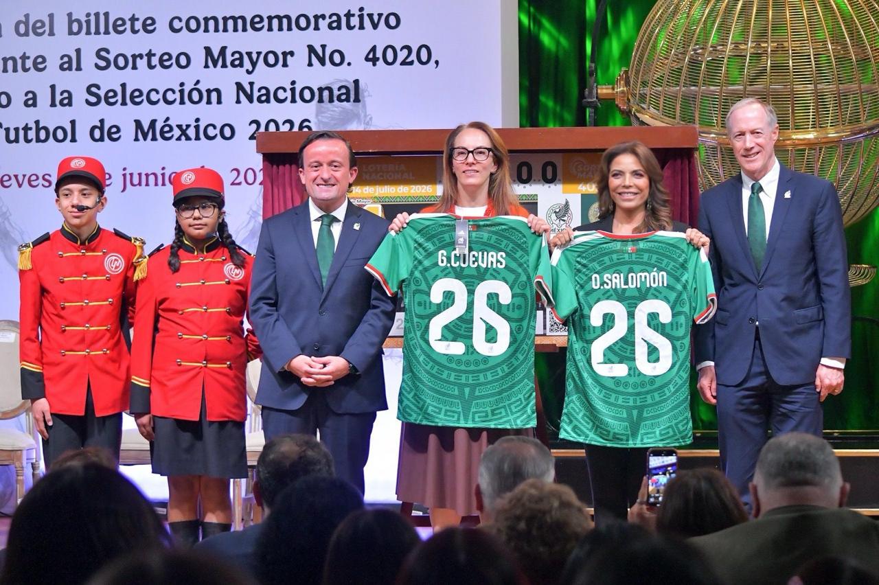 Unen Lotería Nacional y FMF historia, tradición y orgullo en billete conmemorativo dedicado a la Selección Nacional de Futbol México 2026
