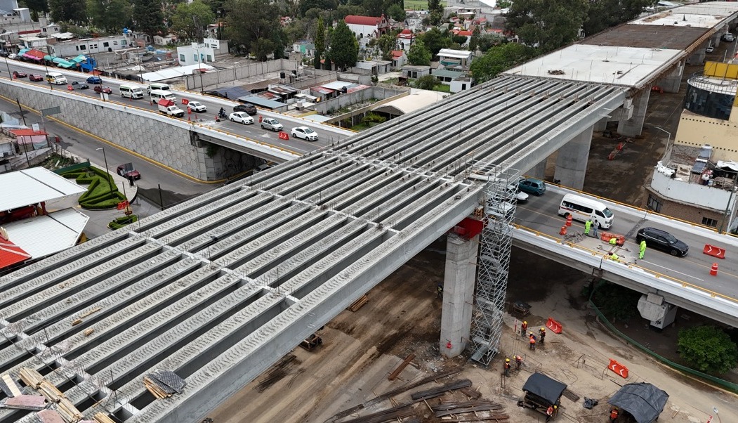 Con una inversión de 650 mdp se construye el Distribuidor Vial de Chiautempan