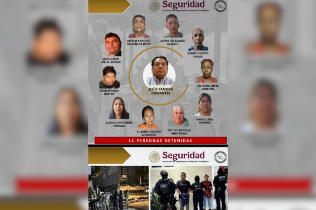 Detienen a 11 por presunta red de extorsión en Acapulco