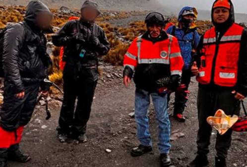 Localizan sanos y salvos a tres montañistas en el Citlaltépetl
