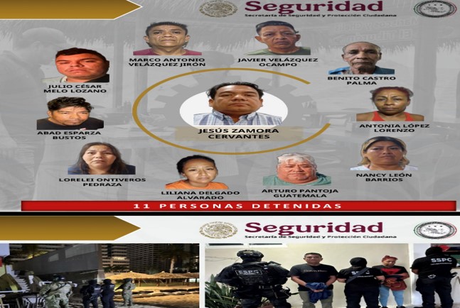 Detienen en Guerrero a 11 personas vinculadas con extorsión