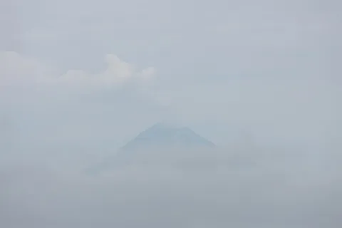 Nubosidad presente hacia la zona del Volcán Popocatépetl.