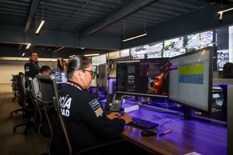 Complejo de Seguridad Ciudadana de Puebla, mantuvo monitoreo del Simulacro.