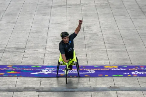 Para Atleta poblano, José Alan Frías.