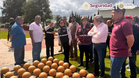 Recorrido de verificación en zonas de producción y comercialización de pirotecnia en Tultepec.