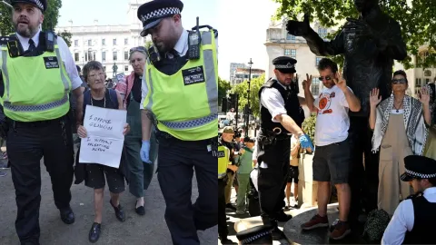 Detienen a activistas en Inglaterra, por apoyar a Gaza