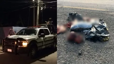 Personas desmembradas en la carretera Tuxpan-Tampico 