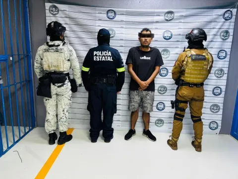 Detenido Brayan Andrés L. S., de 30 años de edad, alias "El Orejas", integrante de la facción "La Nueva Era", brazo armado del grupo delincuencial "La Unión Tepito".