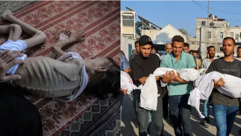 Victimas de la limpieza étnica en Gaza