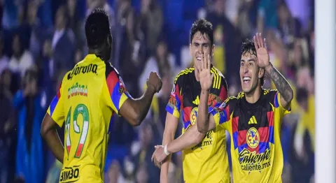 Goleada del América 4-1 sobre los Pumas.