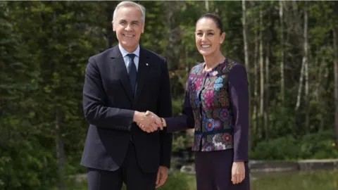 Encuentro de Claudia Sheinbaum con Mark Carney