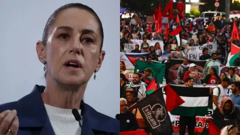 Sheinbaum condena el genocidio en Gaza y apoya a Palestina 