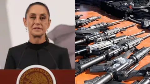 Claudia Sheinbaum destaca acuerdo con EU para combatir tráfico de armas 