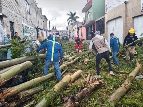 Intensa la lluvia en Tehuacán, Puebla.