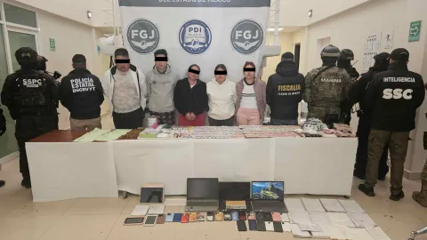 Los integrantes de La Chokiza fueron detenidos en avenida Valle del Don, en la colonia Héroes de Granaditas, en el municipio de Ecatepec.
